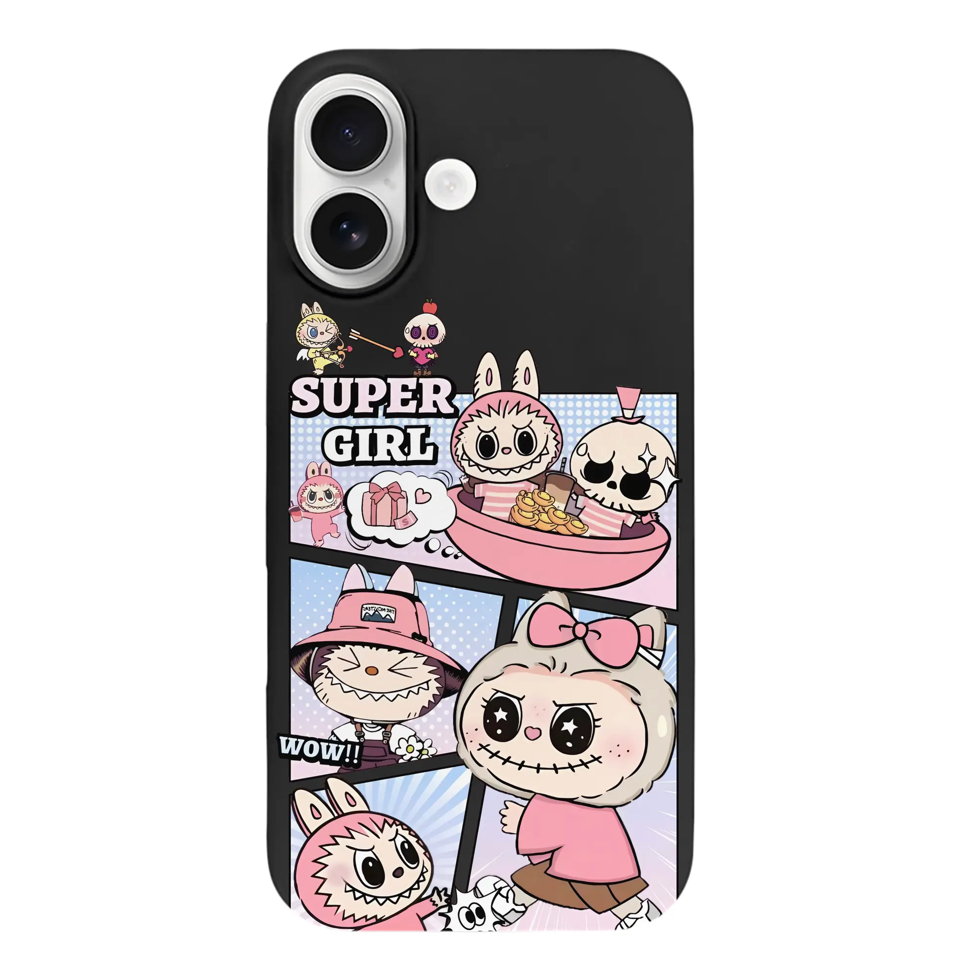 ラブブ グッズ ジモモ - iPhone 17 シリーズ シリコンケース 薄型 耐衝撃 指紋防止 ソフトタッチカバー 精密フィット 傷防止 保護ケース iPhone 17/17 Air/17 Pro/17 Pro Max 対応